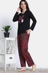 Zivame Mickey Mania Knit Poly Pyjama Set - Rio Red — thumbnail 3